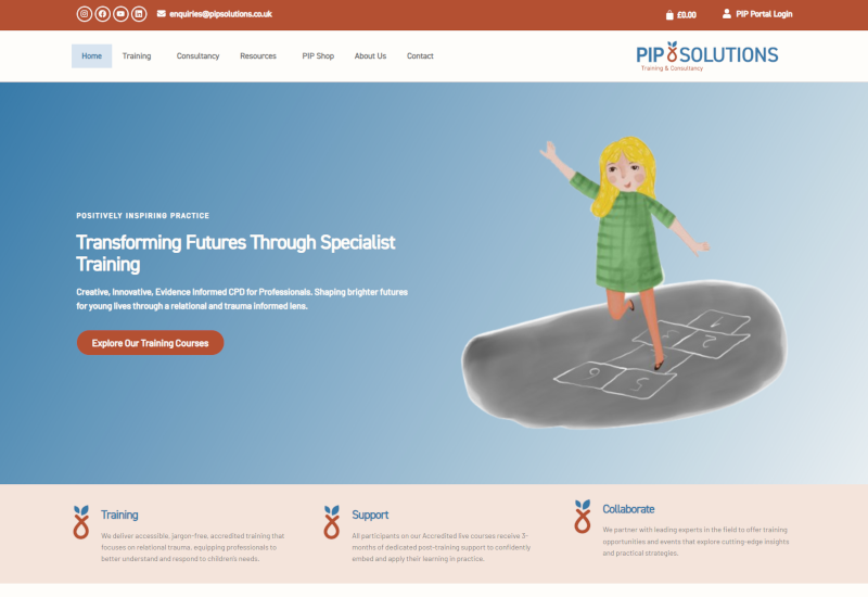 pip solutions, online training website